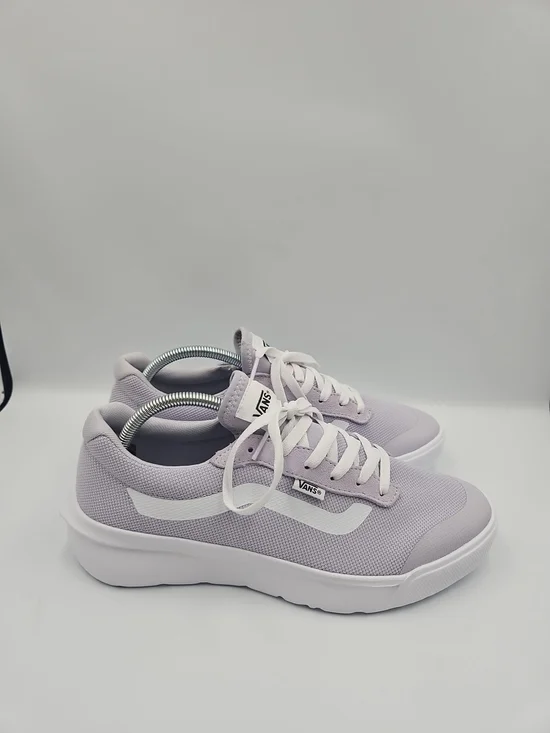 Vans Lilac Low-Top Sneakers with White Stripe - Women - Picture 4 of 8